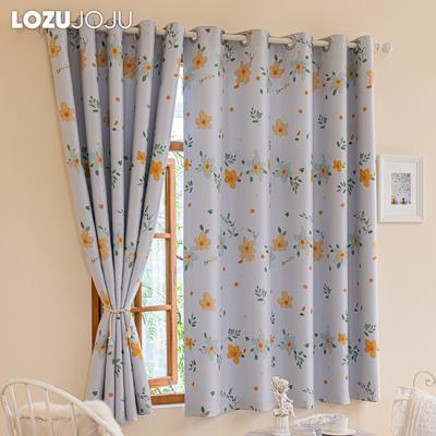 1PC LOZUJOJU 70-80% Blackout, Cortinas curtas estampadas infantis modernas e quentes para decoração de quarto, sala de estar e casa