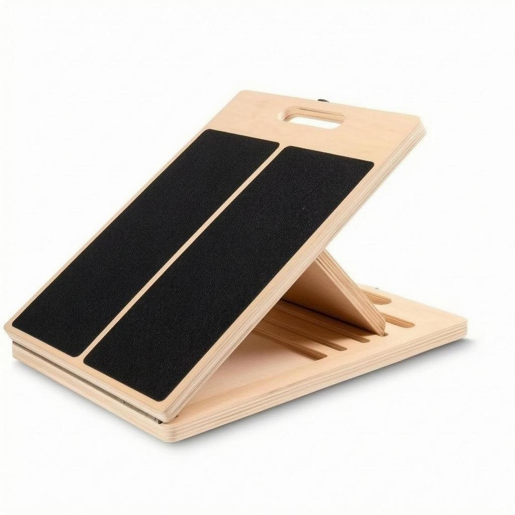 Wooden Calf Stretcher Foldable Incline Board Anti-slip Surface Exercise Wedge