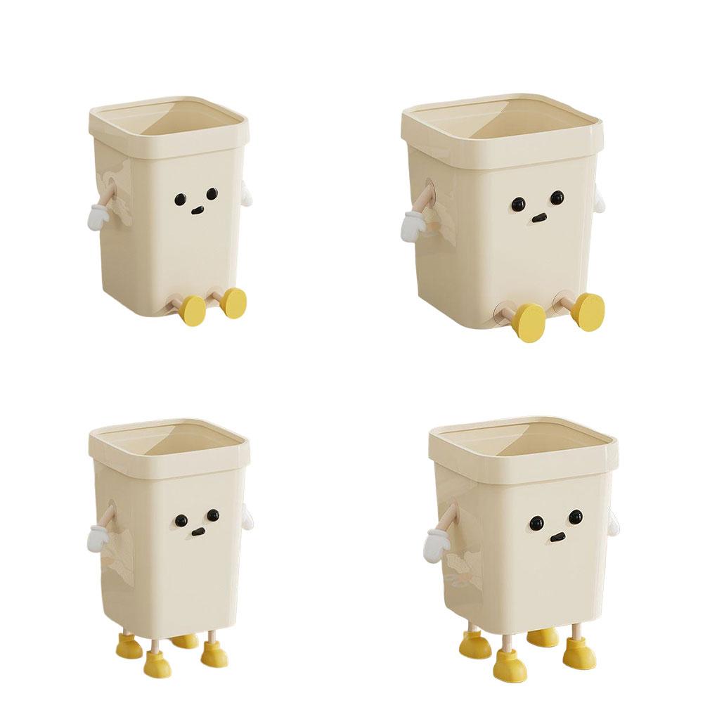 Wastebasket For Bathroom Pressure Ring For Secure Garbage Bag Placement Garbage Bin For Kitchen