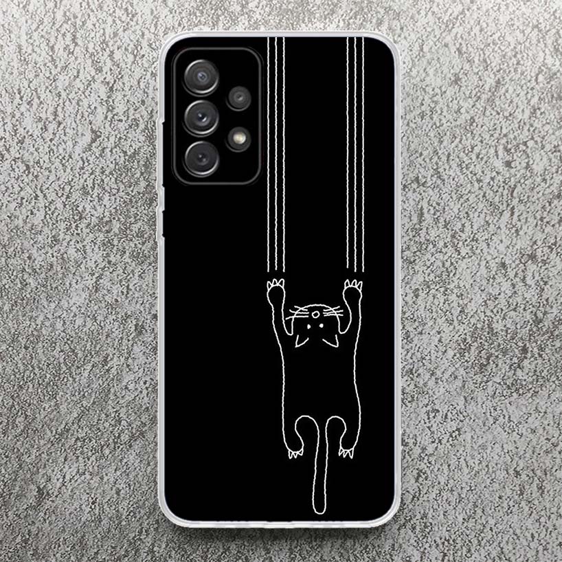 Cat Footprint Funny Paw Cute Phone Case for Samsung Galaxy A16 A15 A14 A13 A56 A55 A54 A53 A36 A35 A34 A33 A26 A25 A24 A23 A05S