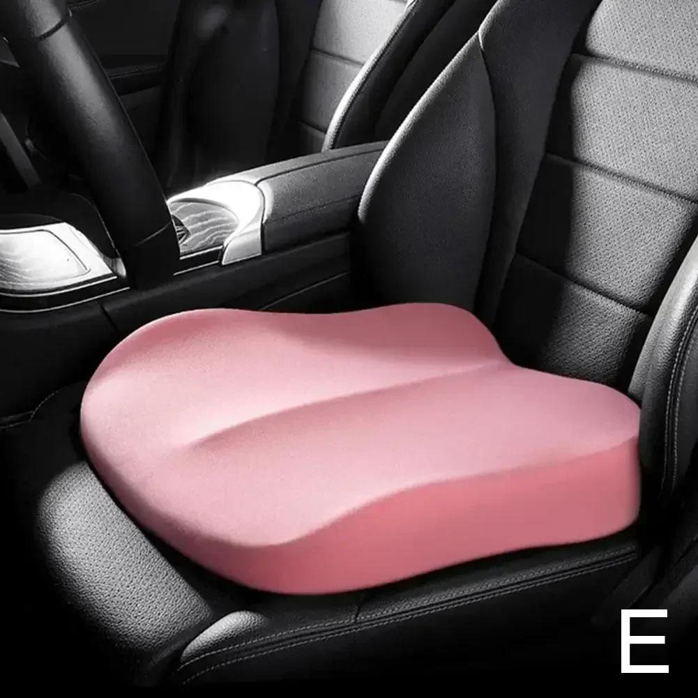 

Car Booster Seat Cushion Memory Foam Height Car Cushion Seat Protector Cover Pad Mats Adult Car Seat Booster Cushions рожевий