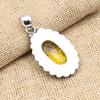 Glorious Citrine Gemstone Handmade 925 Sterling Silver Jewelry Lovely Pendant Gift For Her