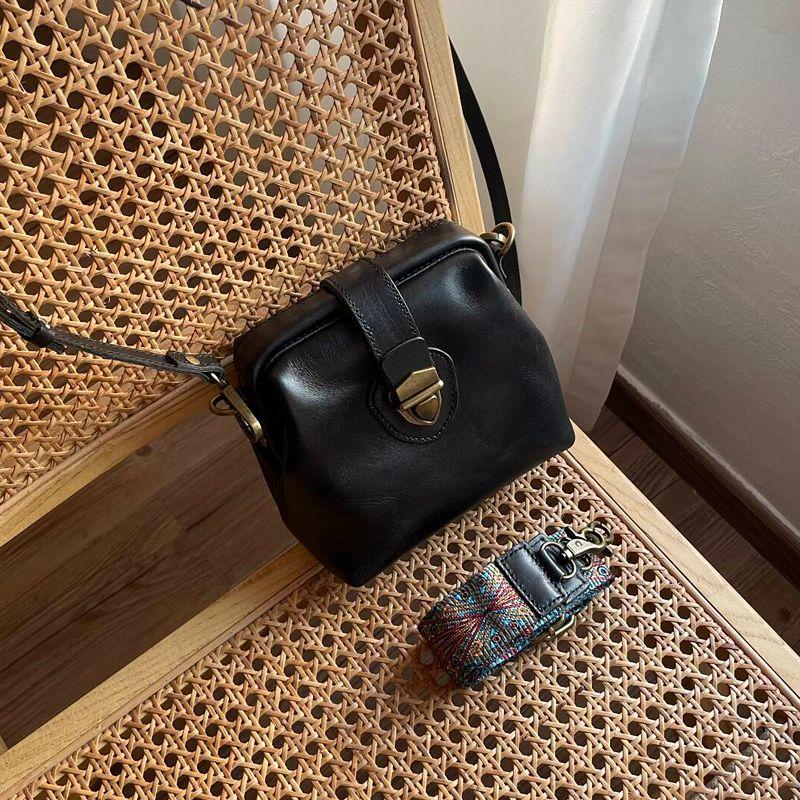 [Clearance Special Offer] First Layer Cowhide Women Bag Genuine Leather Bag Skeleton-Skin