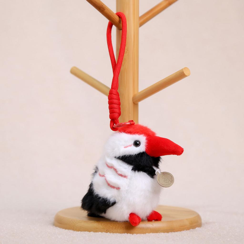Kawaii Simulation Parrot Plush Toy Stuffed Soft Animal Bag Pendant Cartoon Small Birds Plush Keychain Pendant Kids Gifts