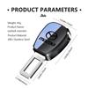 Car Seatbelt Clip Extender Belt Buckle Plug Adjustable Extention For Mazda 2 3 5 6 Axela Atenza Speed 6 CX3 CX4 CX5 CX7 CX8 CX9