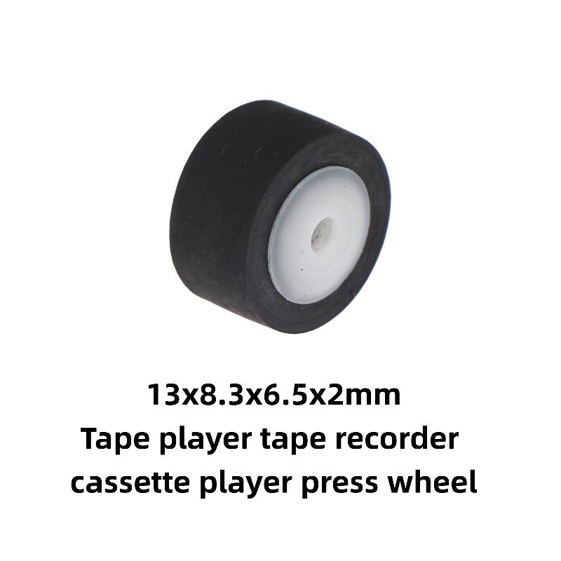 1Pcs 13X8.3X6.5X2Mm Rubber Pinch Roller Belt Pulley Audio Recorder Cassette Deck For 700 800 777 4500 9930 9940 For Sanyo Sharp