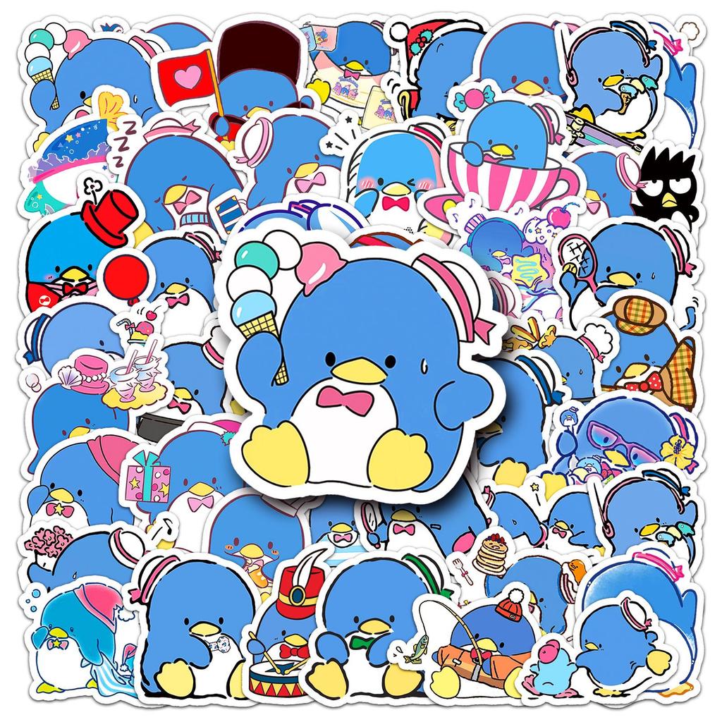50 Sanrio Tuxedo Sam Penguin Waterproof Stickers for Cute Journal Decoration