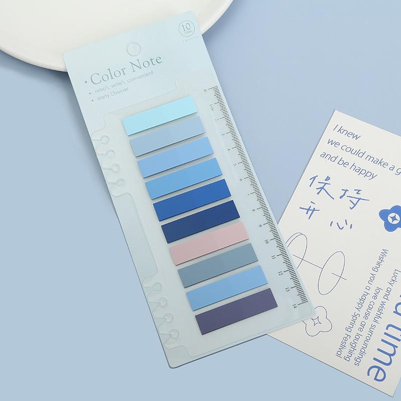 Morandi Marker Transparent Ruler & Index Stickers for Students