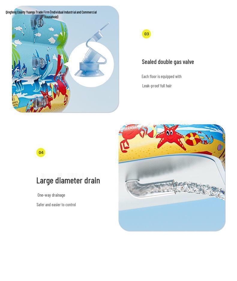 Extra Thick Inflatable Pool for Home Use - Super Large & Durable for Kids, Adults, Babies & Infants