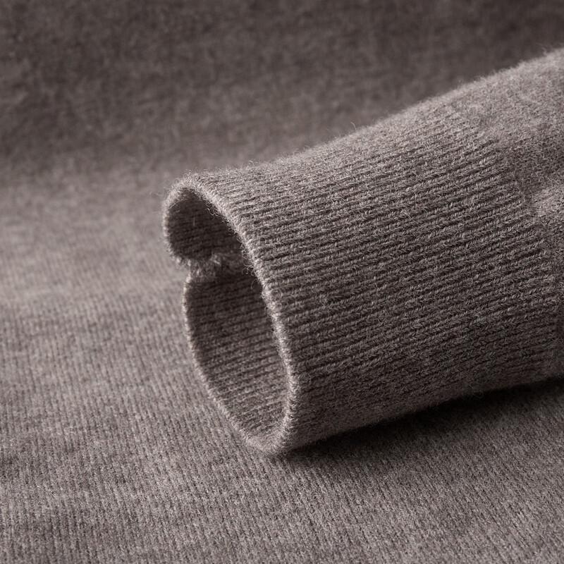 FIRS Men's 100% Wool Thickened Half-Zip Mock Neck Sweater