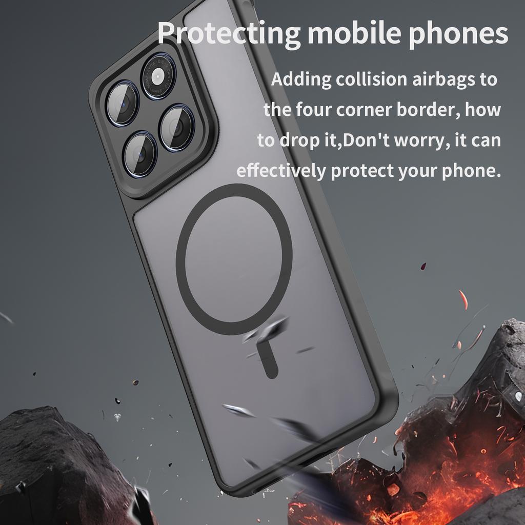 Case for Motorola Moto Edge 60 Fusion Magsafe Cover For Moto Edge 60s Pro Matte Clear Magnetic Wireless Charge Shockproof Funda