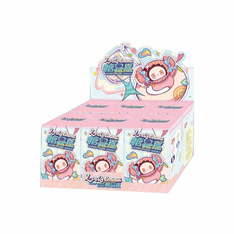 Liebliche Emma Süßigkeitenhaus Serie Blind Box Spielzeug Niedliche Puppe Reißverschlusstasche Kopfhörer Lippenstift Aufbewahrungstasche Mystery Box Überraschung Spaß Geschenke