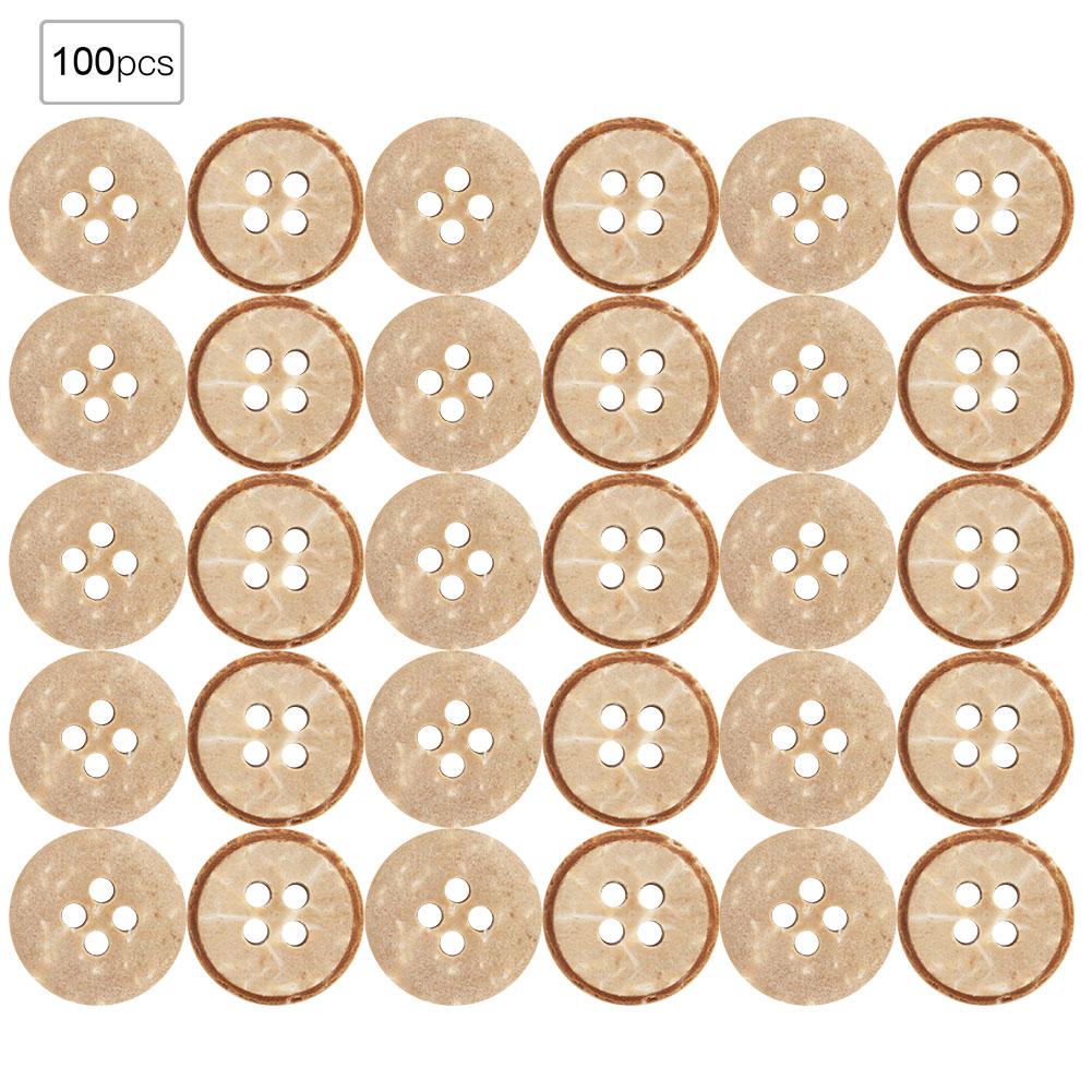 13mm 100pcs bag 4-Holes Round Buttons Sew Tools Accessories    Crafts   Wooden Button(226 13mm&nbsp;)