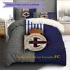 Deportivo de La Coruña Set Copripiumino con Fantasia Decorazione per la Casa Regalo (1 * copripiumino + 2 * federe senza imbottitura)