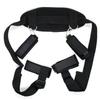 Handcuffs Bondage Set Bed BDSM Bondage Restraint Strap System Adults Wrists & Ankle Cuffs Erotic Sex Toy for Woman Couples Slave