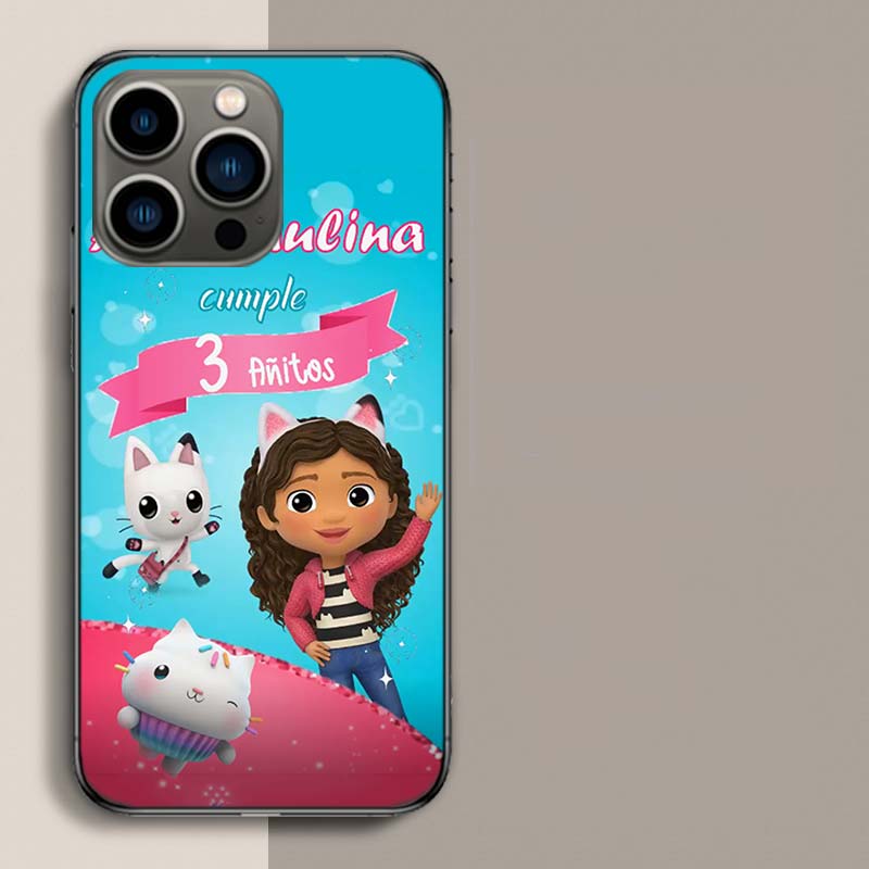 

Cartoon Gabbys Dollhouse Phone Case For Iphone 17 Air 15 Pro 14 Plus 16 Pro Max 17E 16E 12 13 Mini 11 Cover Cute Fundas iPhone 15