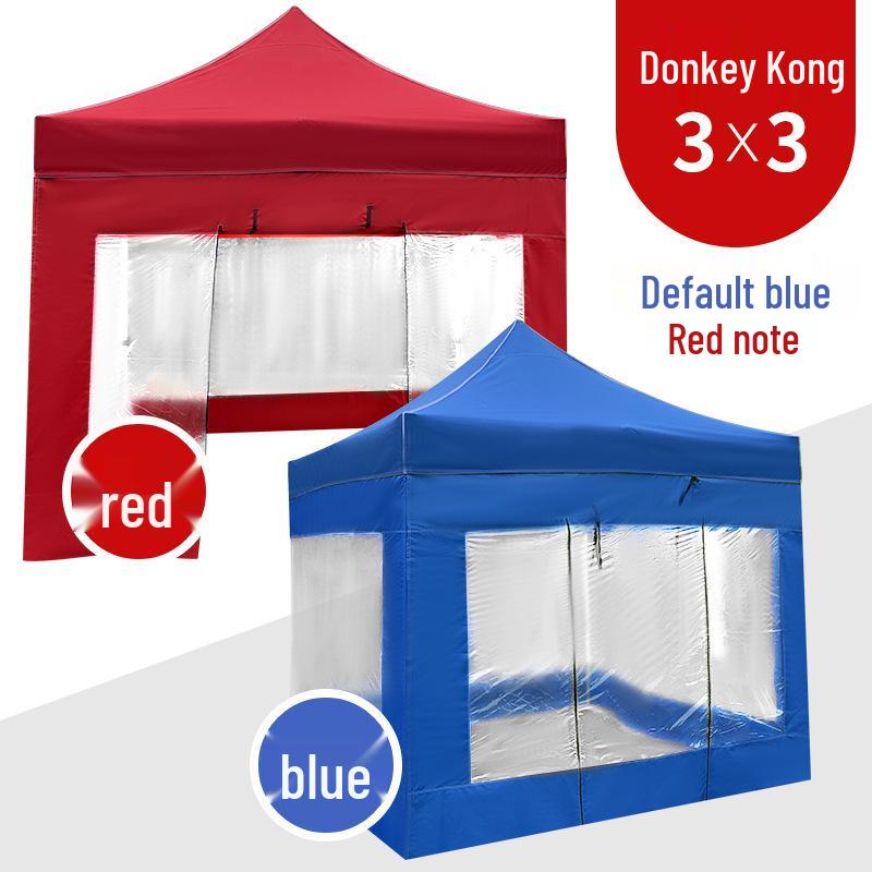 Large Telescopic Outdoor Advertising Tent: Folding Rainproof Canopy and Sunshade with Four-Legged Design