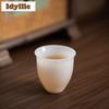 2pc/lot Ice Jade Porcelain Teacup Japanese Tea Bowl Beautiful Tea Cup Tea-tasting Fragrance Cup Chazhan Master Cups Tea 60ml