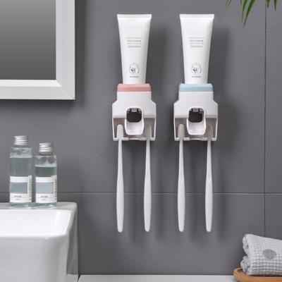 Yousheng Automatic Toothpaste Dispenser Set Easy To Install Wall-Mounted Toothpaste Squeezer with Toothbrush Holder Bathroom Accessories