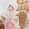 Sweet Winter Women Girls Cartoon Warm Mittens Full Finger Plush Gloves Bear Gloves