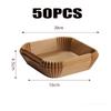 50-300PCS Air Fryer Disposable Paper Square Round Baking Paper Barbecue Plate NonStick Mat Kitchen Oven Oil Absorbing Paper Tool