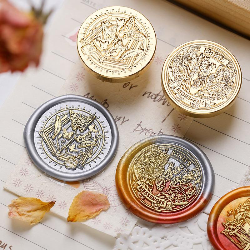 Eule Messenger Briefumschlag Versiegelung dekorativen Druck Wachs Siegel Stempel klassische Siegelstempel Hochzeitskarten Dekor