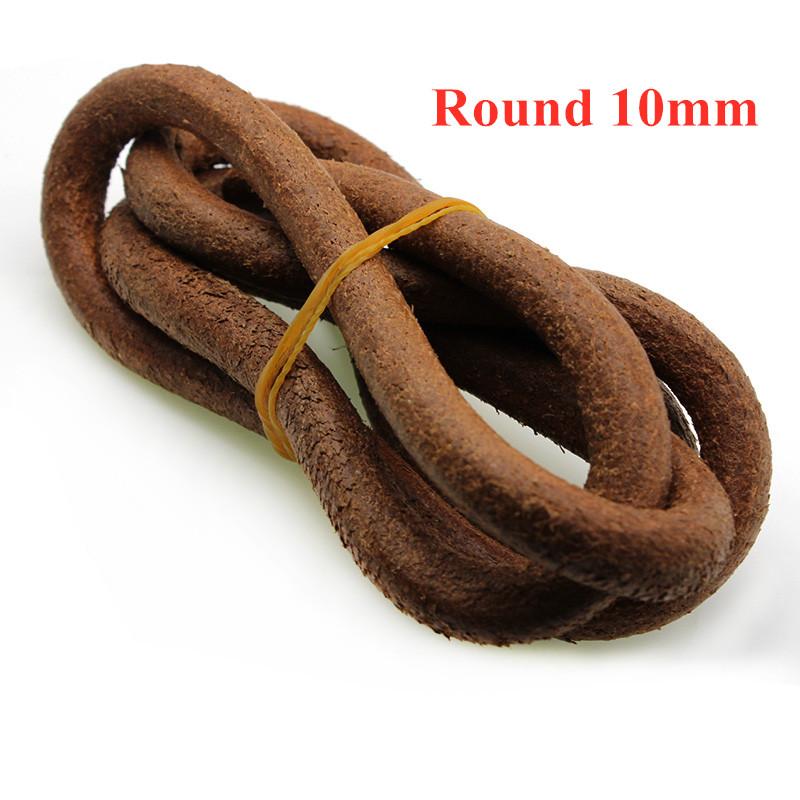 2Meter 1 2 3 4 5 6 8 mm Genuine Cow Leather Cord for Bracelet Necklace Round Flat Leather Strap Rope String DIY Jewelry Making