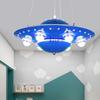 UFO Astronaut Kids' Room Ceiling Lamp