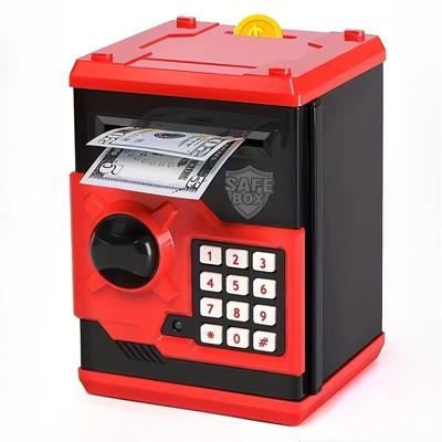 Electronic Piggy Bank ATM Mini Money Box Safety Password Chewing Coin Cash Deposit Machine Banknote Toys Gift for Children Kids