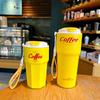 New Fashion 420ml/620ml Double Stainless Steel Coffee Mug Wtih Rope Portable Car Thermos Mug Vacuum Flask Travel Tumbler