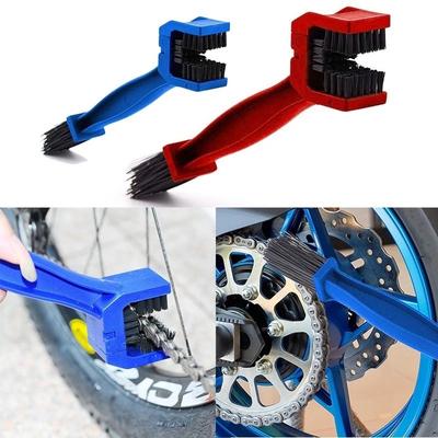 Neue Fahrrad-Motorrad-Mountainbike-Kettenreinigungsbürste mit drei Seiten, Getriebebürstenreinigung, Outdoor-Reinigungsbürste