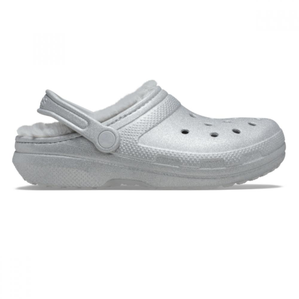 Crocs Classic Fuzz Lined Glitter Clog 211928 040