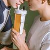 Creative Water Cup,One Cup Of Two Different Drinks Two Straws Couple Outdoor Drinking Cup For Camping Hiking Backpacking Travel