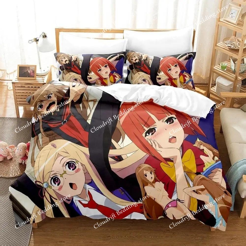 Ookami-san To Shichinin No Nakama-tachi Bedding Set Single Twin Full Queen King Size Bed Set Adult Kid Bedroom Duvet Cover Sets