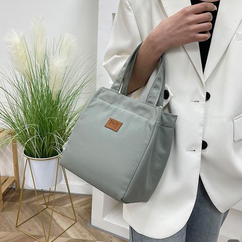 Large-capacity Simple Bento Bag for Going Out and Taking Lunch to Work Aluminum Foil Insulated Lunch Box Bag Handbag