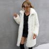 Fabrik Verkauf 2023 Frühling Herbst Winter Lange Faux Pelzmantel Frauen Plüsch Jacke Damen Wihite Flauschigen Jacke Langarm Mode oberbekleidung