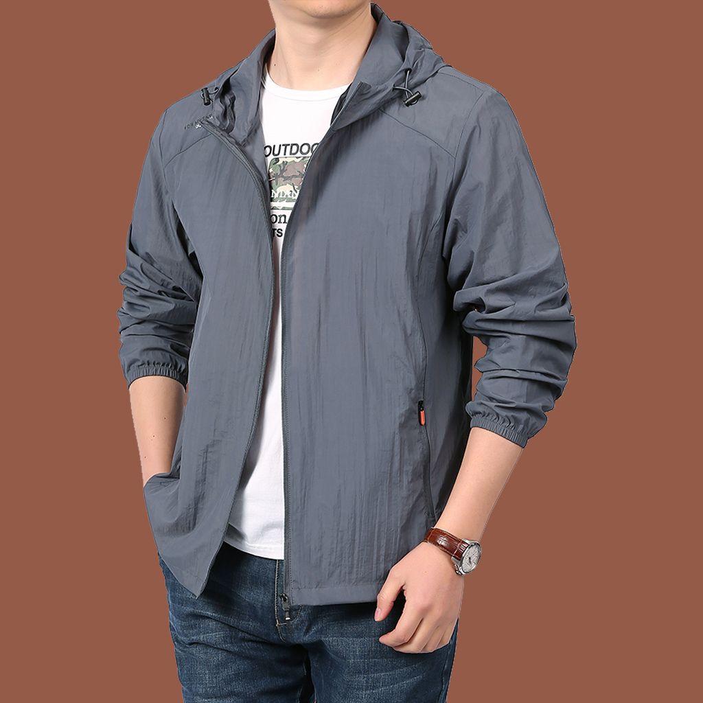 UPF50+ Thin Ice Silk Sun Protection Jacket for Men and Women Summer Sports UV Protection Skin Clothing Breathable M-5XL