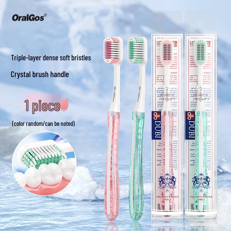 Kasha Advanced Soft Bristle Wide Head Toothbrush with Fine Bristles for Gum Care - Free Shipping