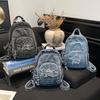 Ruffled Starlight Casual Backpack - Large Capacity Outdoor Personalized Fashionable Dual Shoulder Bag