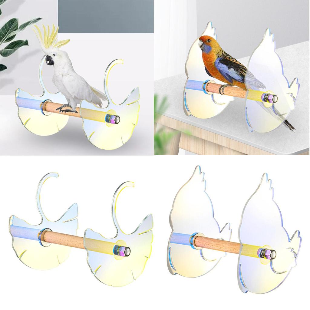 Bird Stand Toys Play No Need Screws Easy Installation Multifunction Parrot Swing