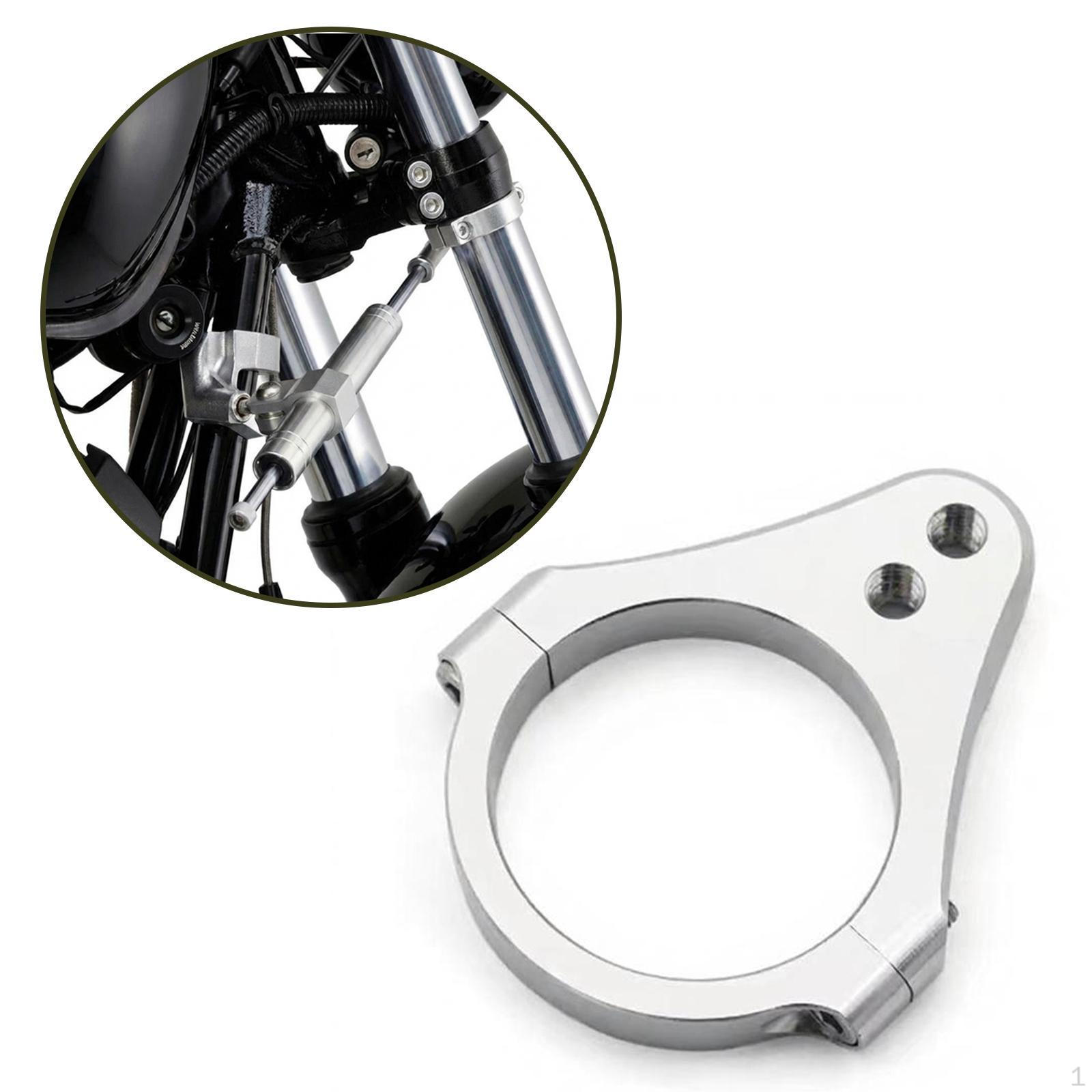 

Fixed Shock Absorber for Front Fork, Universal, Aluminum, Secure Fit, Wear-resistant, 8.6 Cm X 6 серебряный
