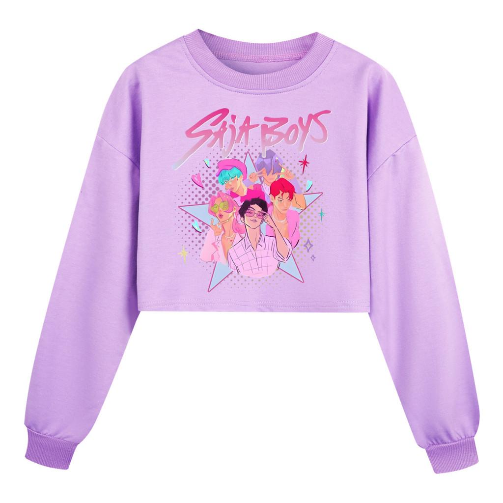 

Детская Девочка Аниме Мультфильм ПОП Певица Супер Звезда Мира Руми Зои Саджа Мальчики Принт Повседневный Длинный Рукав Круглый Вырез Толстовка Топ 110Cm