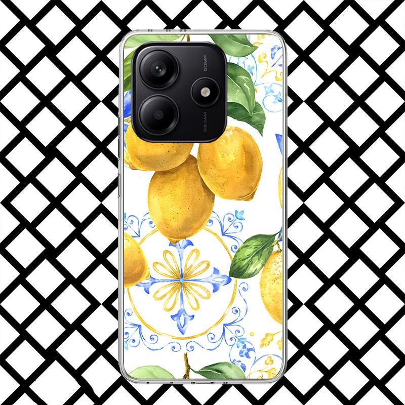 Summer Fruits Lemon Phone Case for Xiaomi Redmi Note 15 14 14S 13 12 12S 11 Pro Plus 11E 11T 11S 10S 5G Soft Cover Fundas Redmi