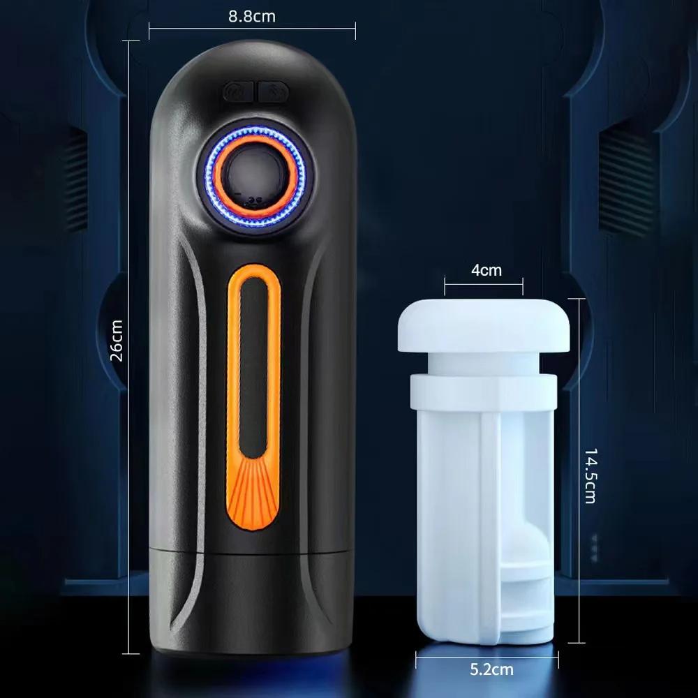 Telescopic Automatic Masturbator Sucking Male Masturbation Cup Erotic Vagina Pussy Blowjob Machine Sex Tooys for Man Adult Toy