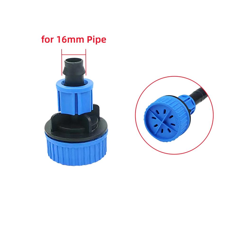 16mm Lock Nut End-flush Valve for Agricultural Irrigation Micro-Sprinkler Drip Irrigation Tape Garden Tube End-Flush Vent Plug