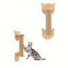 Wooden Sisal Rope Kitten Scratcher Tree Thicker Columns for Large Cats Wall Mounted Cat Scratching Post Wall Pet Furniture