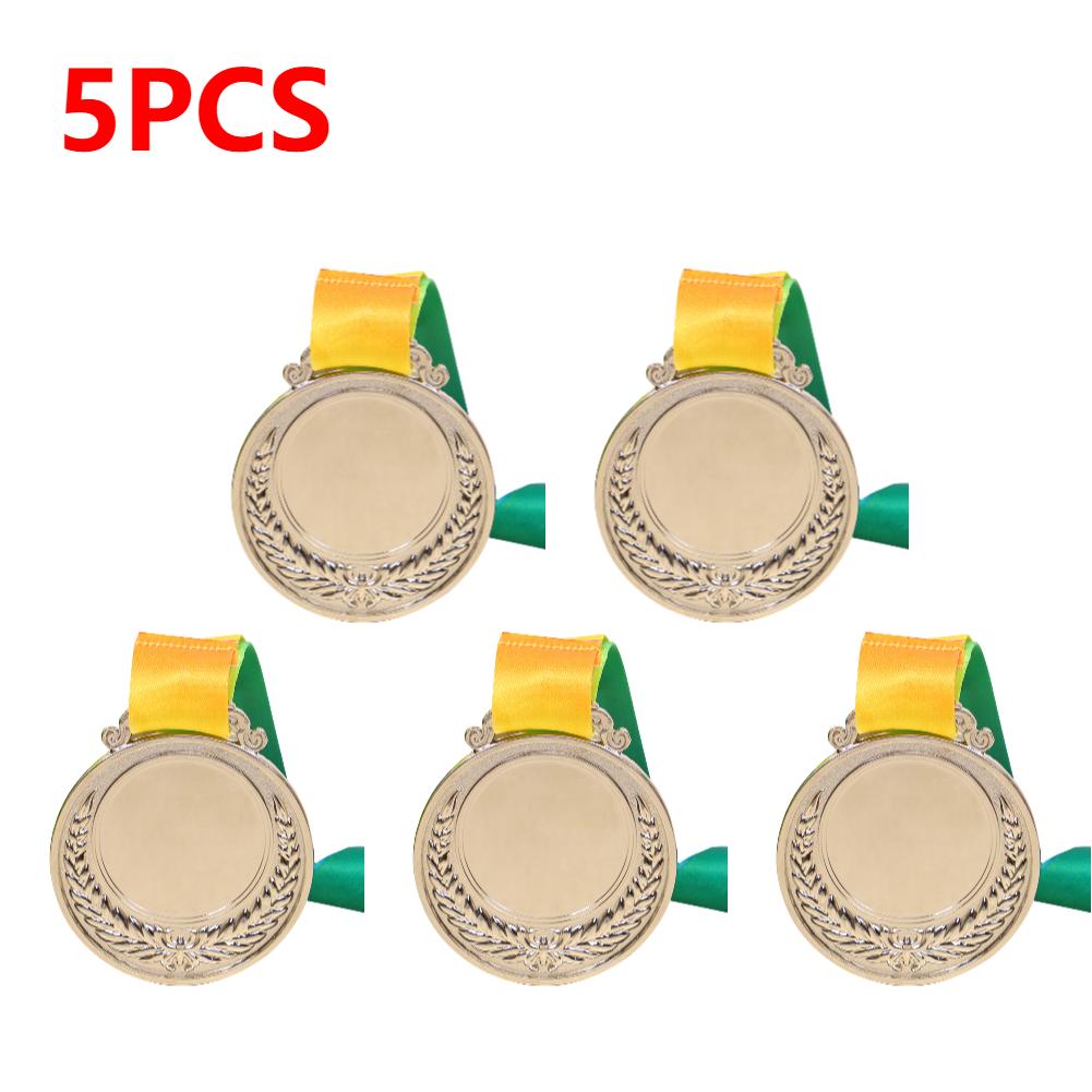 5/10PCS Gold Silver Bronze Award Medal Winner Reward Toys Sport Football Competition Prizes Award Medal For Souvenir Gift