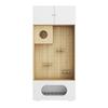 Pet Cabinet with Cat Climbing Wall, Cat Cave, Lounging Areas and Soft Cushion, 90 X 50 X 202 Cm, with Storage Space, White + Wood Look