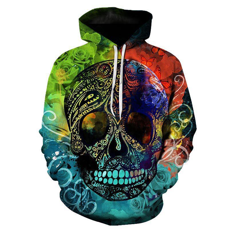 Cheap Autumn New 3D Printed Men's Thin Hoodie Casual, Comfortable 3D