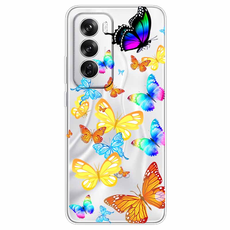 

For OPPO Reno 12 Pro Case Transparent Cute Soft Silicone TPU Coques for Oppo Reno12 5G Global Phone Cover Clear Capa 12Pro 6.7 Reno 12 Pro(CPH2629)